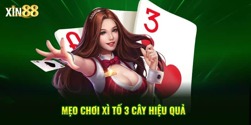 Xì tố 3 cây Tại Xin88 – Game bài tốc độ, chiến thuật rõ ràng 4 xì tố 3 cây 4